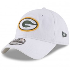 Men's Green Bay Packers New Era White Core Classic 9TWENTY Adjustable Hat 2934438